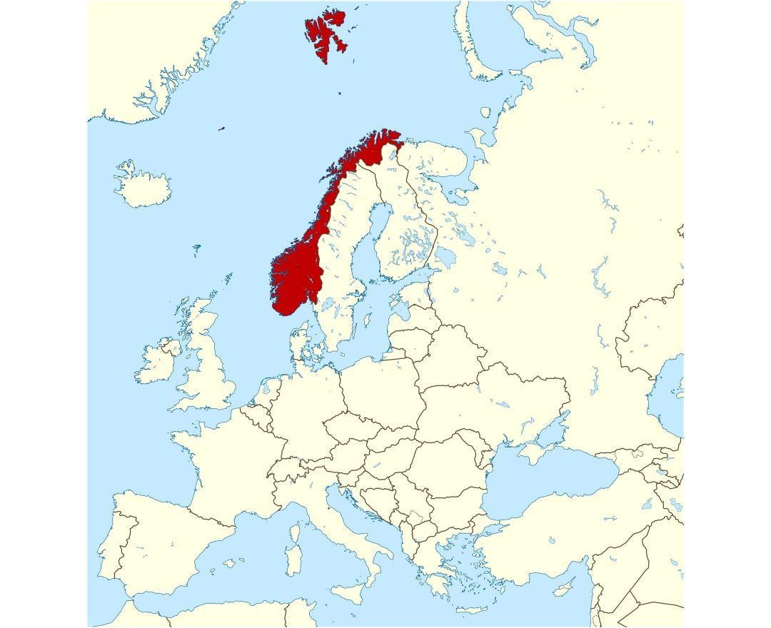 Norvegia kokapena mapan