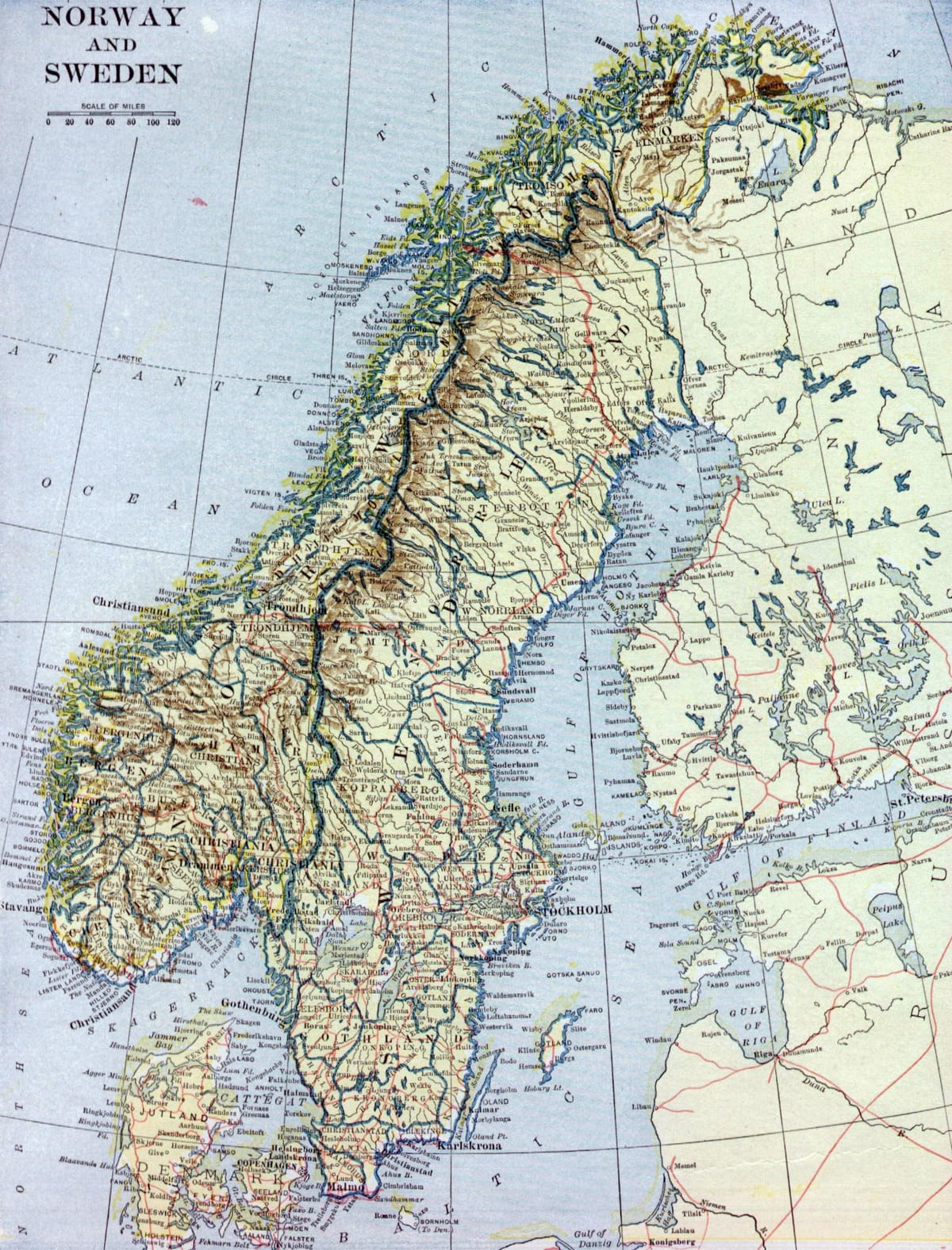 Mapa zaharra Norvegia