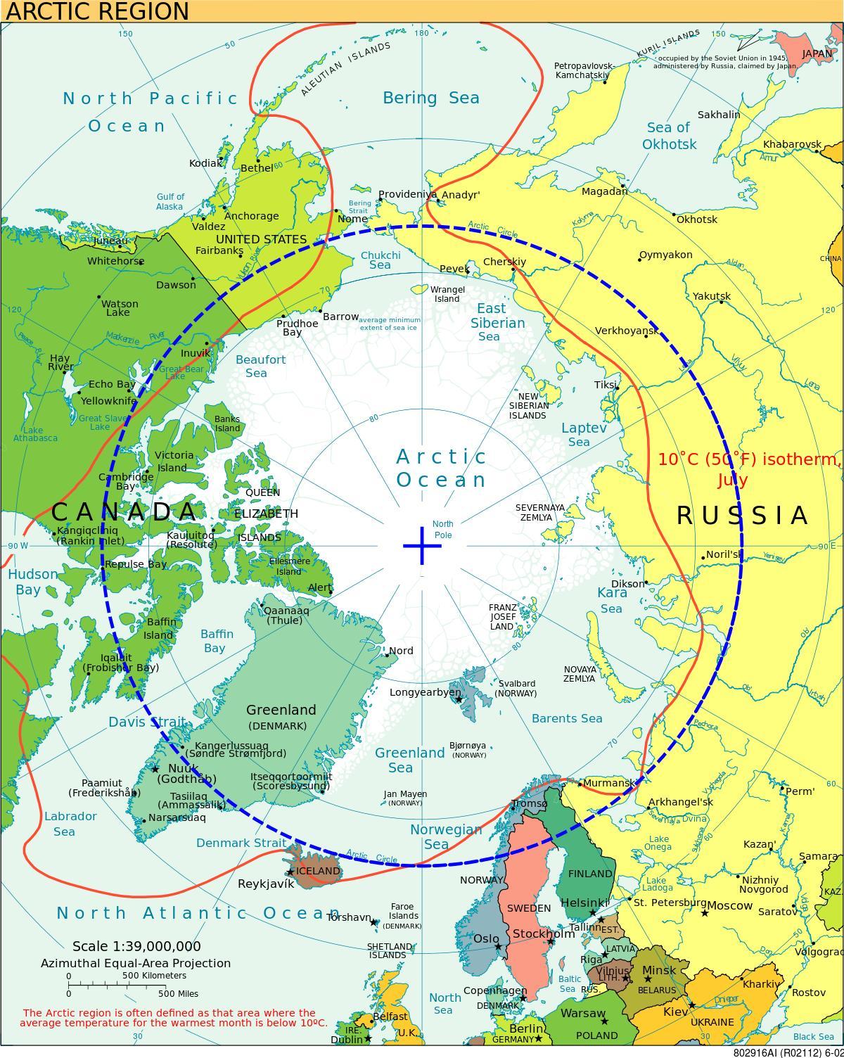 arctic Norvegia mapa