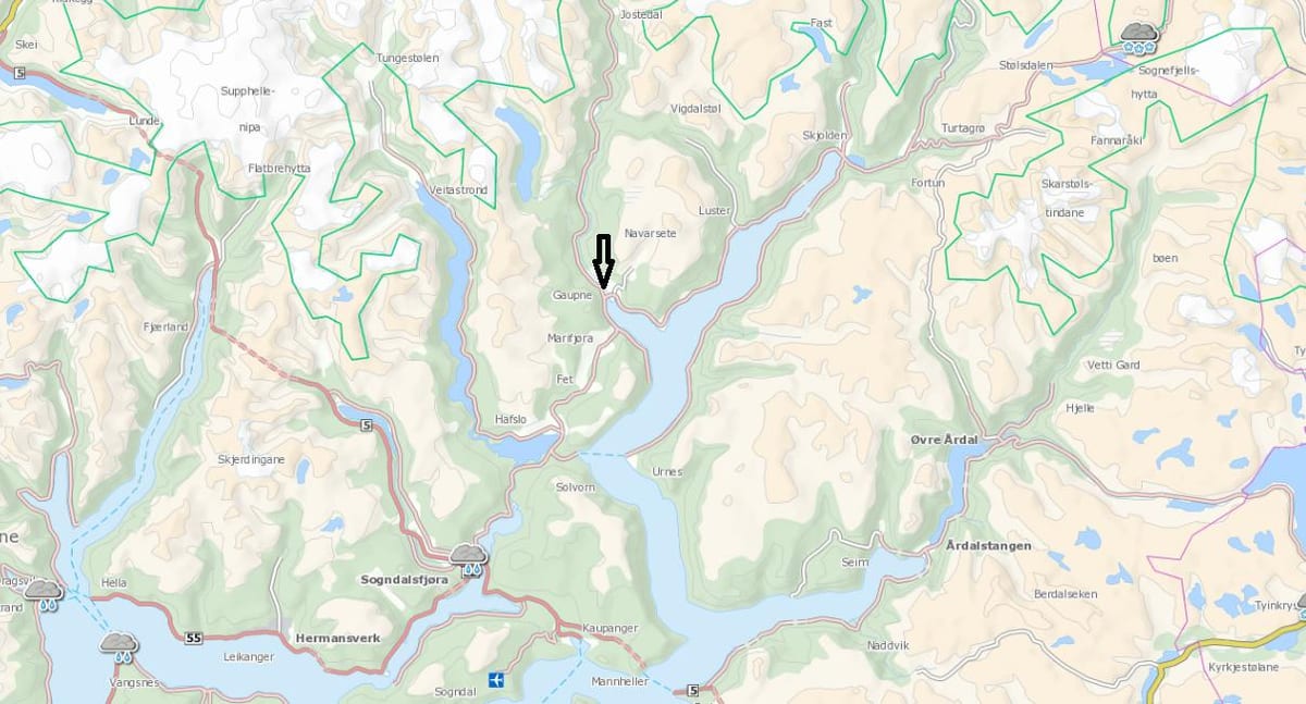Mapa Norvegia kommune