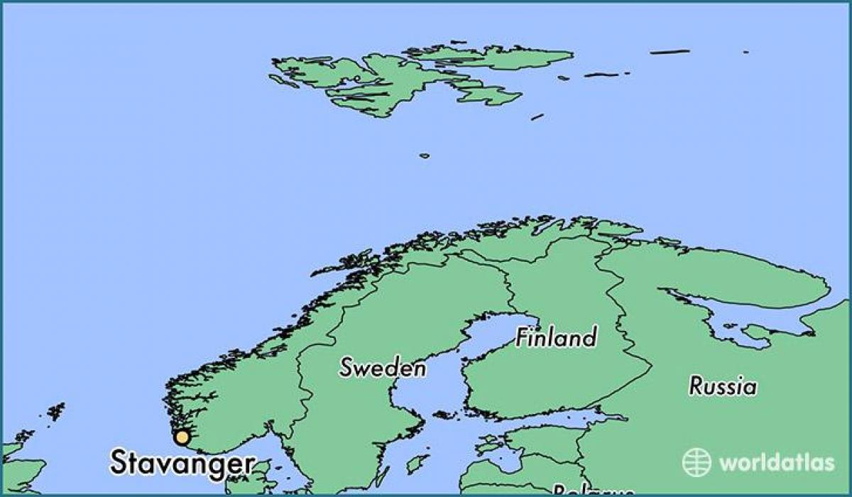 mapa stavanger Norvegia