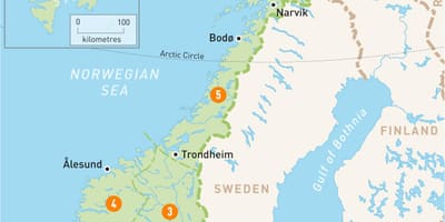 Mapa alta Norvegia