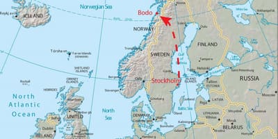 Mapa bodo Norvegia