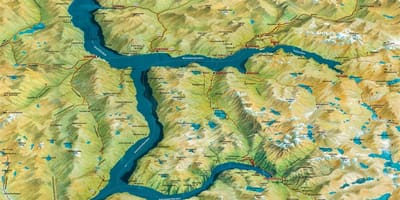 Mapa geiranger Norvegia