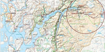 Hardangerfjord Norvegia mapa