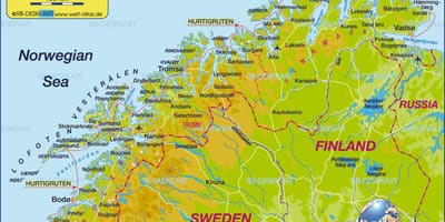 Mapa kirkenes Norvegia