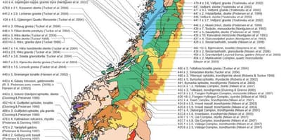 Mapa geologiko Norvegia