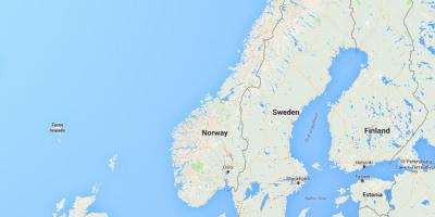 Mapa norge Norvegia