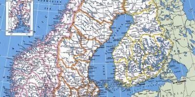 Mapa zehatza Norvegia