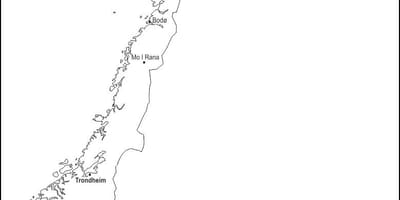 Hutsik mapa Norvegia