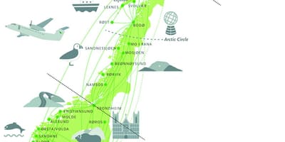 Mapa Norvegia bisitak