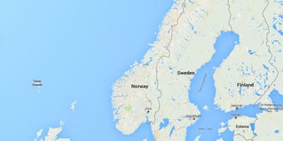 Norvegia kostalde mapa