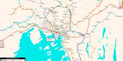 Mapa Norvegia metro