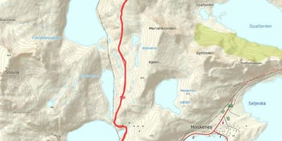 Mapa Norvegia ibilbide senderismo