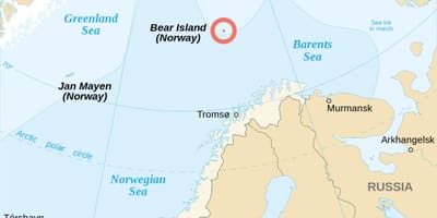 Mapa Norvegia uharteak 