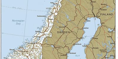 Geografia-mapa Norvegia