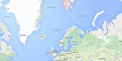 Spitsbergen Norvegia mapa